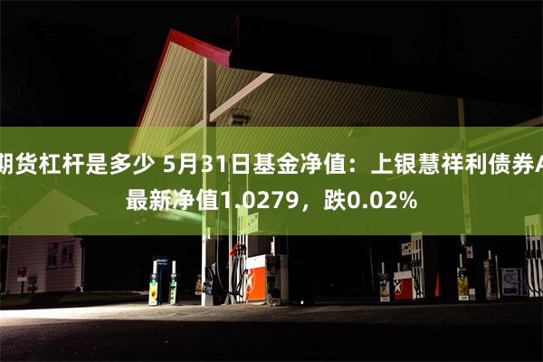 期货杠杆是多少 5月31日基金净值：上银慧祥利债券A最新净值1.0279，跌0.02%