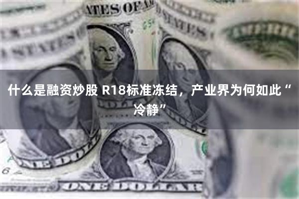 什么是融资炒股 R18标准冻结，产业界为何如此“冷静”